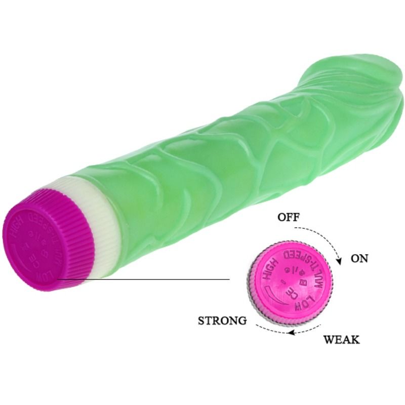 BALL - WAVES OF PLEASURE VIBRADOR 23 CM VERD
