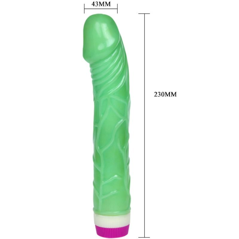 BALL - WAVES OF PLEASURE VIBRADOR 23 CM VERD