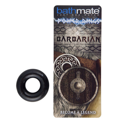 Anillo para pene BATHMATE Barbarian negro, de silicona resistente, con diseño ajustado para mayor comodidad y rendimiento.