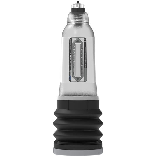 BATHMATE Hydromax 5 en color transparente, bomba de agua para uso íntimo, con diseño compacto y ergonómico.