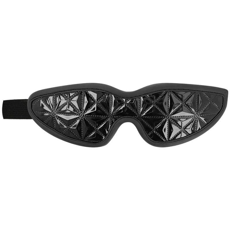 Antifaz elástico BEGME Black Edition con forro de neopreno, protección cómoda y ajustable para dormir o relajarse.