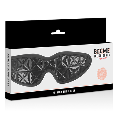Antifaz elástico BEGME Black Edition con forro de neopreno para mayor comodidad y ajuste perfecto.