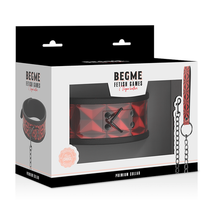 BEGME - XARXA EDITION COLLAR CUIR VEGÀ AMB FOLRE DE NEOPRÈ
