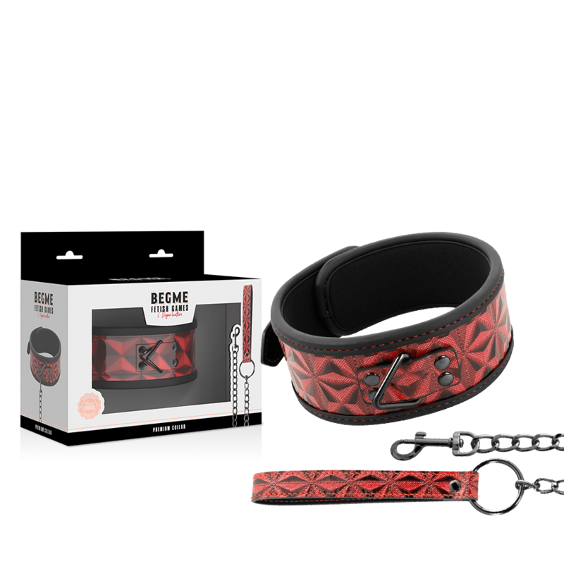 BEGME - XARXA EDITION COLLAR CUIR VEGÀ AMB FOLRE DE NEOPRÈ