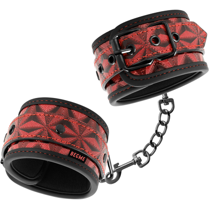 Esposas para tobillos BEGME Red Edition con forro de neopreno, accesorios de seguridad para restricción de movimiento.