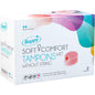 Tampones lubricados BEPPY de 2 unidades, con aplicador y diseño ergonómico para mayor comodidad y protección.
