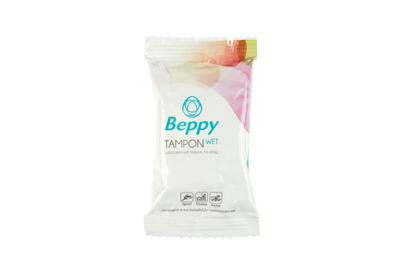 Tampones lubricados BEPPY, 2 unidades, con aplicador suave y cómodo para uso femenino.