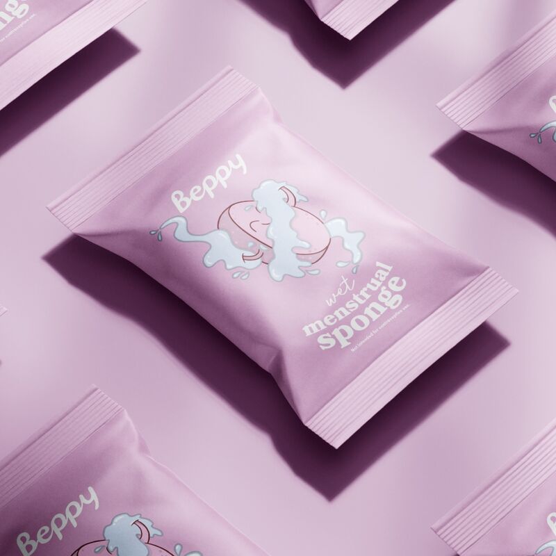 Tampones lubricados BEPPY, paquete con 30 unidades, visibles en la imagen sobre un fondo neutro.