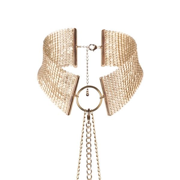 Collar metálico dorado de la colección DÉSIR MÉTALLIQUE de BIJOUX DESIRE METALLIQUE, con acabado brillante y diseño elegante.