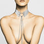 Silver metallic collar from BIJOUX DESIRE METALLIQUE, featuring a sleek, contemporary design and elegant finish.