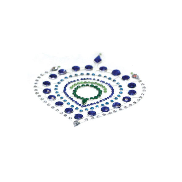 Collar de bisutería BIJOUX DESIRE MÉTALLIQUE en tonos azul y verde con diseño llamativo y elegante.