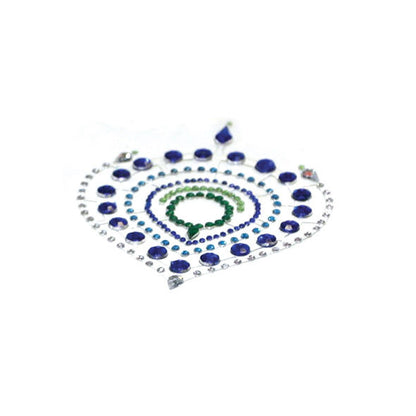 Collar de bisutería BIJOUX DESIRE MÉTALLIQUE en tonos azul y verde con diseño llamativo y elegante.