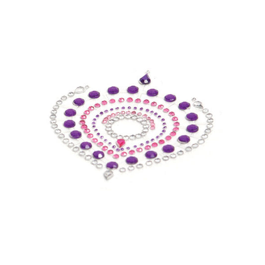 Flamboyant Lila & Rosa jewelry set from Bijoux Desire Metallique displayed on a soft background, highlighting vibrant colors.