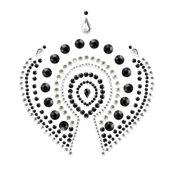 Flamboyant black and silver accessories from Bijoux Desire Metallique, featuring intricate design and luxurious finish.