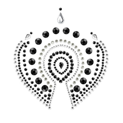 Flamboyant black and silver accessories from Bijoux Desire Metallique, featuring intricate design and luxurious finish.