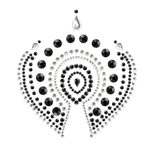 Flamboyant black and silver accessories from Bijoux Desire Metallique, featuring intricate design and luxurious finish.