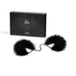 BIJOUX INDISCRETS feather handcuffs in vibrant colors, showcasing soft feathers and elegant design for stylish restraint.