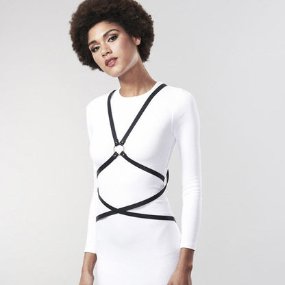BIJOUX INDISCRETS MAZE - BLACK MULTIPOSITION HARNESS