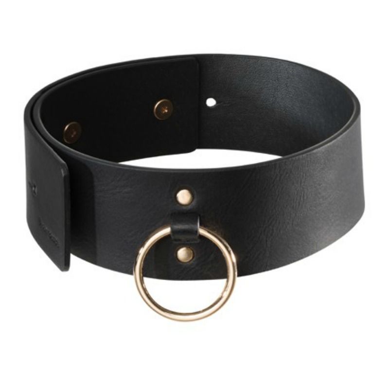 Collar negro con correa de Bijoux Indiscrets Maze, accesorio de joyería elegante y discreto para estilo sofisticado.