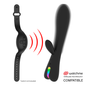Vibrador Erik de BRILLY GLAM compatible con tecnología WatchMe Wireless, con diseño elegante y control remoto inalámbrico.