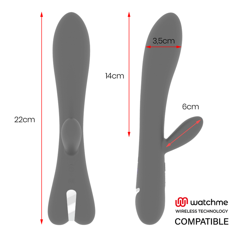 Vibrador BRILLY GLAM Erik compatible con tecnología WatchMe Wireless, diseño elegante y moderno, en color negro con detalles.