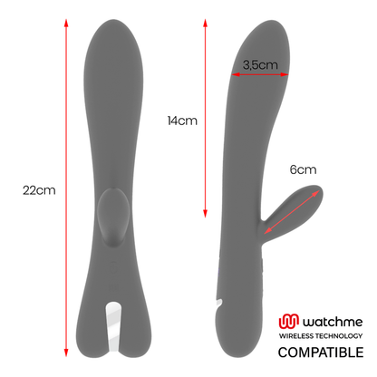 Vibrador BRILLY GLAM Erik compatible con tecnología WatchMe Wireless, diseño elegante y moderno, en color negro con detalles.