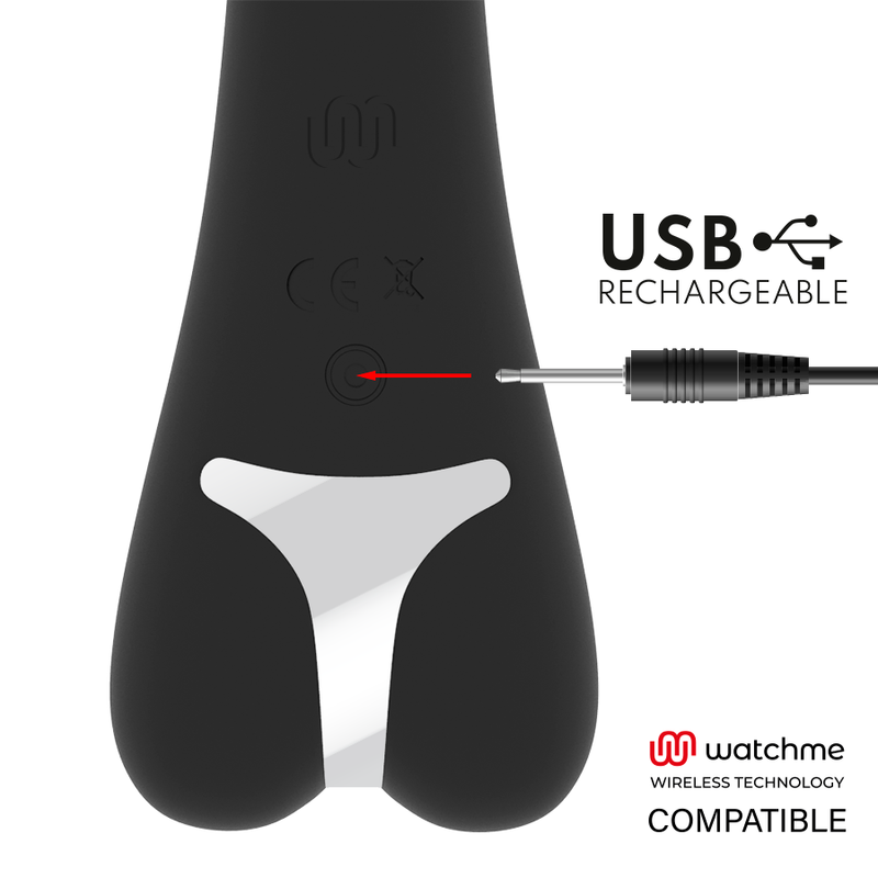 Vibrador BRILLY GLAM Erik compatible con tecnología WatchMe Wireless, diseño elegante y moderno para uso personal.