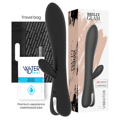 Vibrador BRILLY GLAM Erik compatible con tecnología WatchMe Wireless, con diseño ergonómico y control inalámbrico.