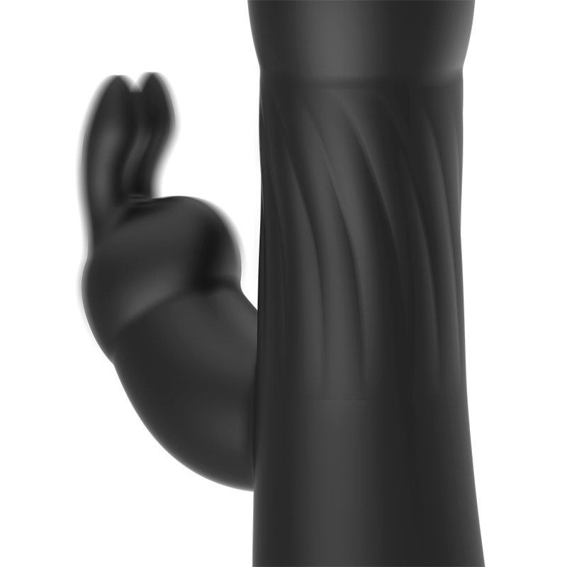 Vibrador y rotador BRILLY GLAM Moebius Rabbit compatible con tecnología inalámbrica WatchMe, en color negro con detalles elegantes