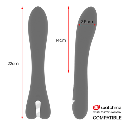 Vibrador BRILLY GLAM Ryan compatible con tecnología WatchMe Wireless, en color neutro, con detalles elegantes y diseño ergonómico.