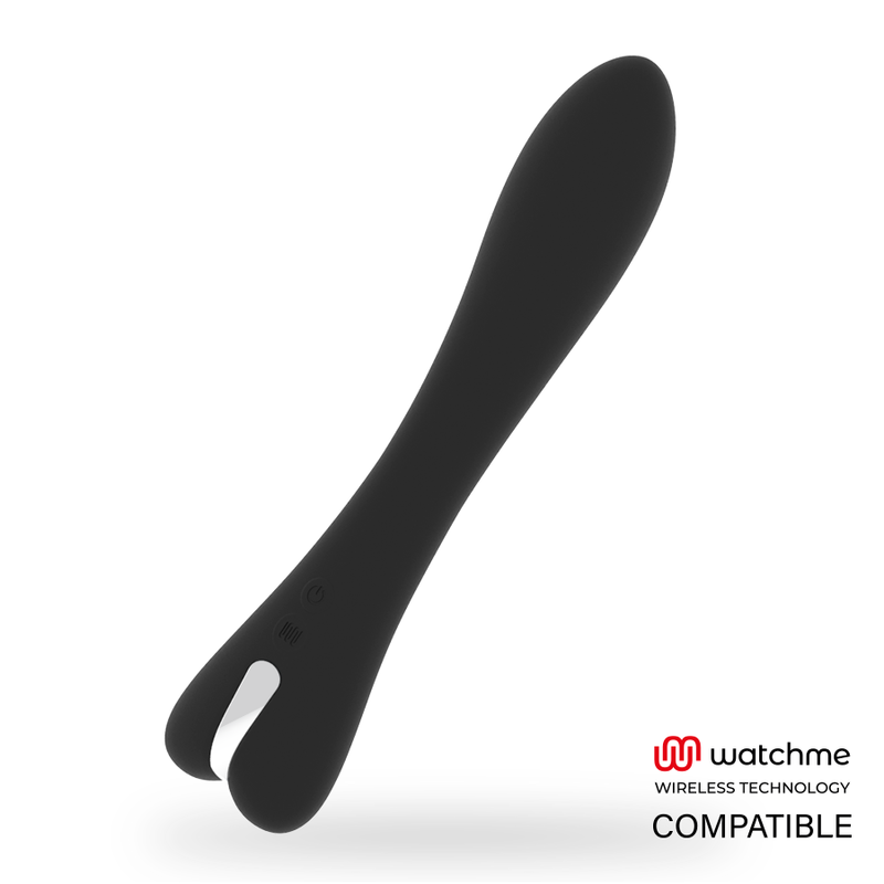 Vibrador Ryan de BRILLY GLAM compatible con tecnología WatchMe Wireless, diseño elegante y compacto en color negro.