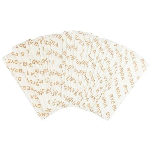 Pegatinas BYE-BRA para escote, paquete con 20 unidades, accesorios de belleza para mantener el escote sin marcas.