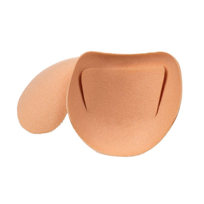 Protectores de hombro beige BYE-BRA para sostenes, accesorios ergonómicos y cómodos, visibles en la imagen.