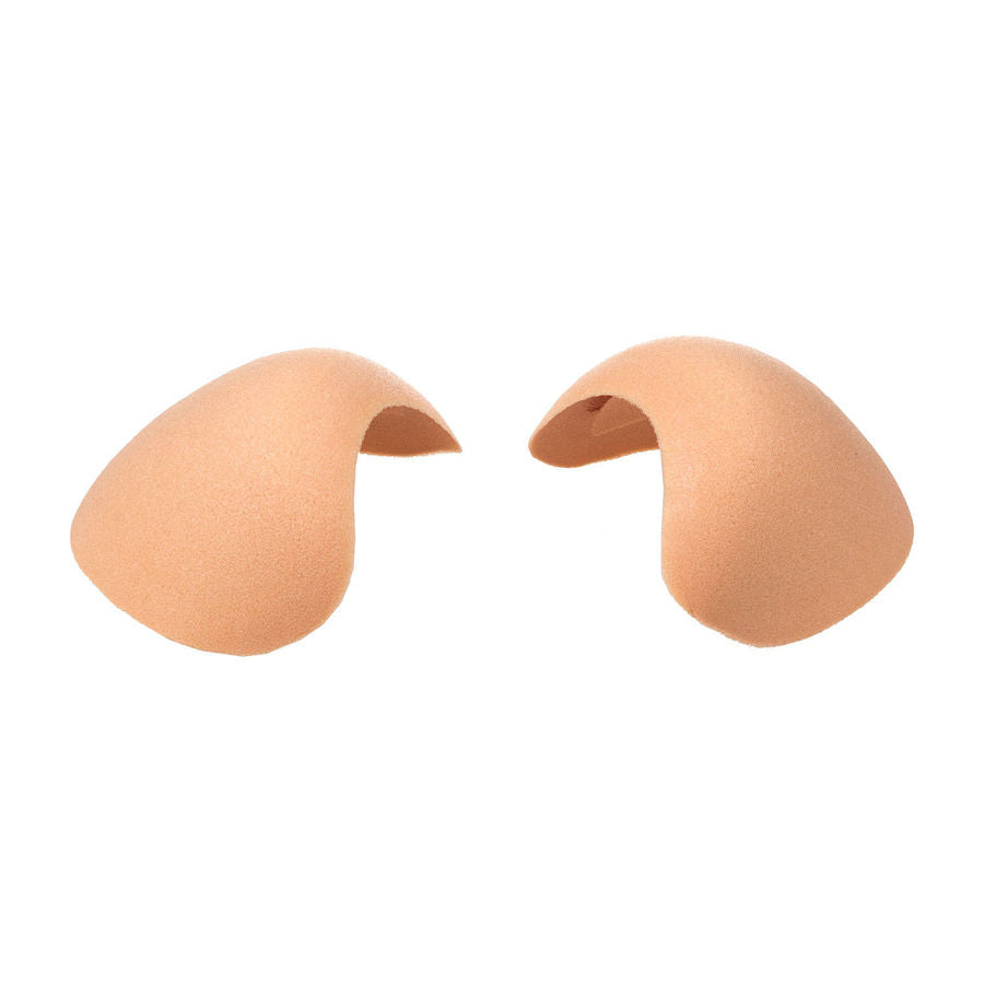 Protectores de hombro beige para sosten BYE-BRA, accesorios que ofrecen comodidad y protección en la prenda.