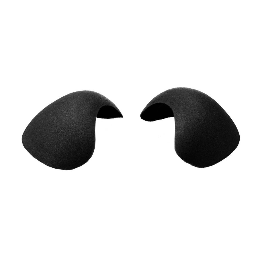 Protectores de hombro para sostén negro BYE-BRA, accesorios para comodidad y protección en prendas femeninas.