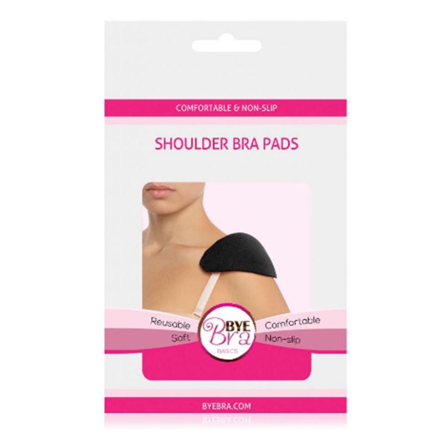 Protector de hombro para sostén negro BYE-BRA, accesorio de protección para sostenes, con diseño cómodo y discreto.
