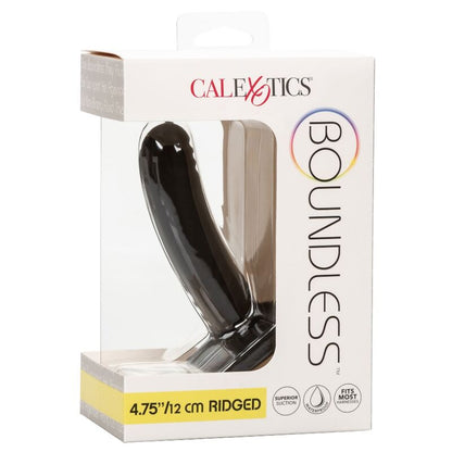 Dildo CALEXOTICS Boundless de 12 cm con diseño realista, compatible con arnés, en colores vibrantes y detalles anatómicos.