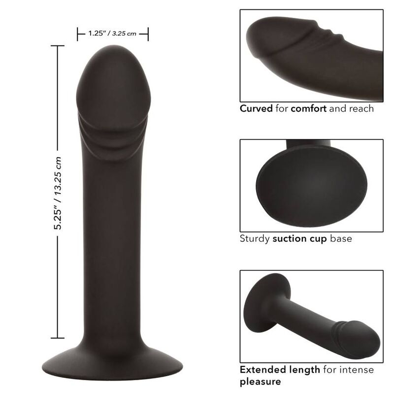 Estuche de anal curvado de la marca CALEXOTICS, con diseño ergonómico para placer y comodidad.