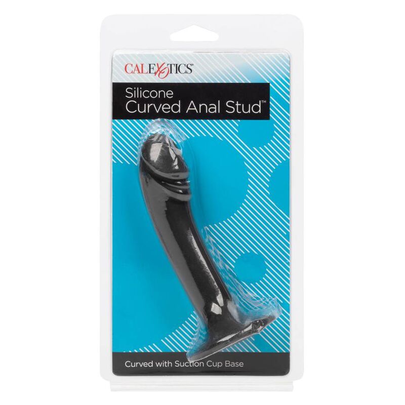 Stud anal curvo de la marca Calexotics, con superficie lisa y diseño ergonómico, diseñado para uso anal.