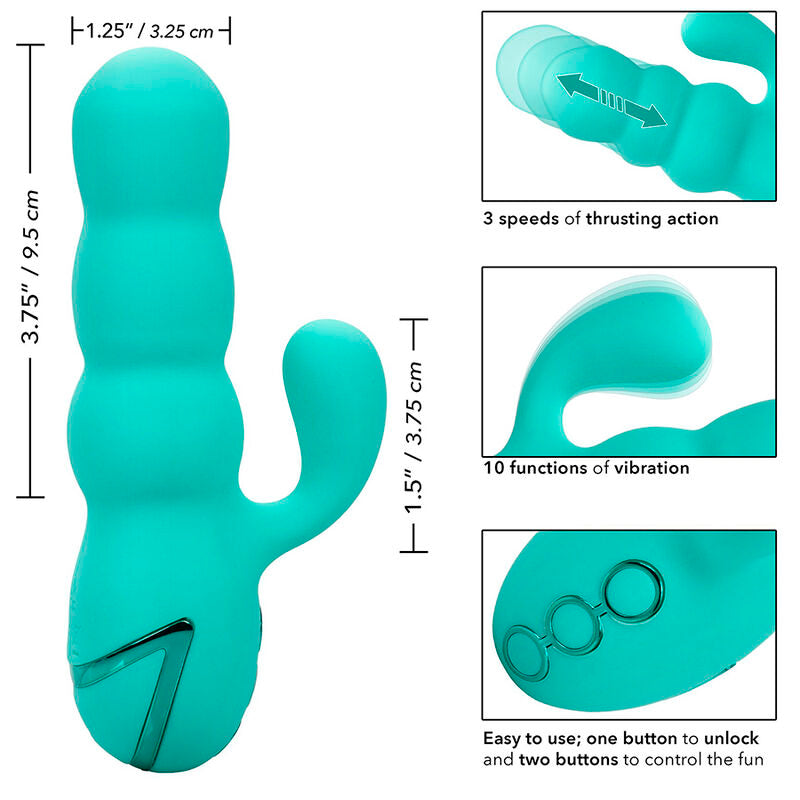 CALEXOTICS - DEL MAR DIVA VIBRADOR RABBIT VERD AIGUA BY CALIFORNIA DREAMING