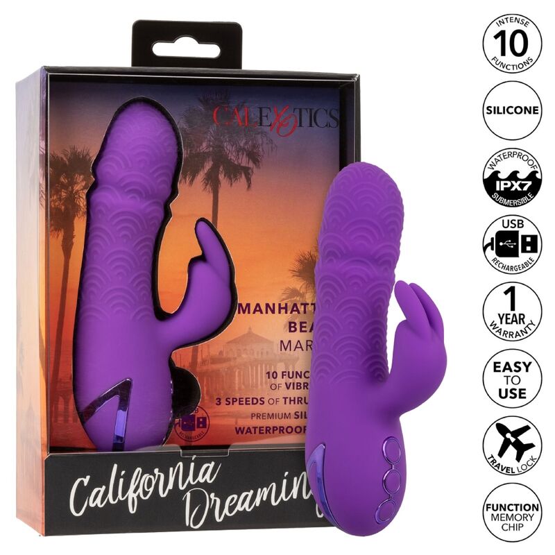 CALEXOTICS - MANHATTAN BEACH MARVEL VIBRADOR RABBIT MORAT BY CALIFORNIA DREAMING