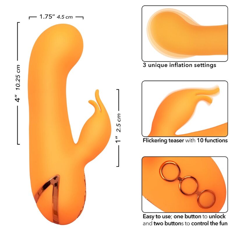CALEXOTICS - MONTECITO MUSE VIBRADOR RABBIT TARONJA BY CALIFORNIA DREAMING