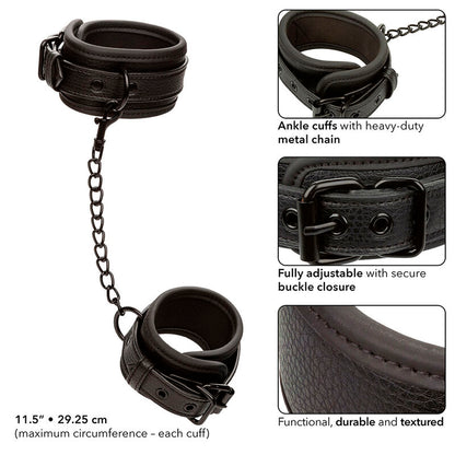 CALEXOTICS - NOCTURNAL ESPOSES DE TURMELL CUIR AJUSTABLE NEGRE