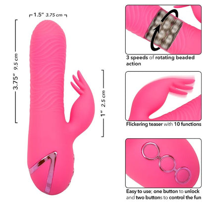 CALEXOTICS - SACRAMENT SWEETIE VIBRADOR RABBIT ROSA BY CALIFORNIA DREAMING