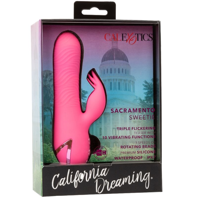 CALEXOTICS - SACRAMENT SWEETIE VIBRADOR RABBIT ROSA BY CALIFORNIA DREAMING