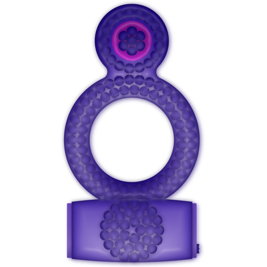 Anillo doble de placer en color lila de la marca CASUAL LOVE, diseñado para un estilo casual y moderno.