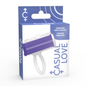 Anillo vibrador con forma de lengua en color lila de la marca Casual Love, diseñado para placer íntimo.