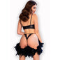 Conjunto de dos piezas Crotchless negro de la marca Chilirose Sets, talla M, con detalles seductores y diseño elegante.