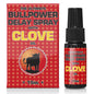 Spray retrasador COBECO Bull Power con clavo, frasco de 15ml, para mejorar el control y la duración en pareja.