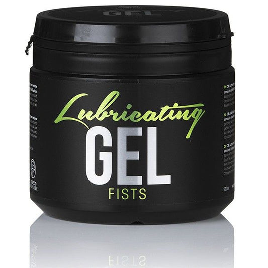Gel lubricante a base de agua COBECO CBL, producto de 500 ml, en envase transparente con tapa azul y etiqueta en la parte frontal.